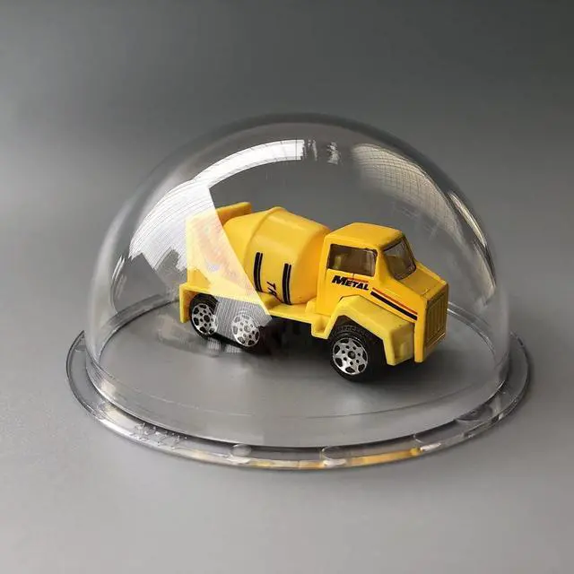 Alt view image 7 of 7 - OwlCat 4 Inch Indoor Outdoor CCTV Replacement Acrylic Clear Cover Surveillance Cameras Security Dome Protector Housing Transparent Case, 109x56.2