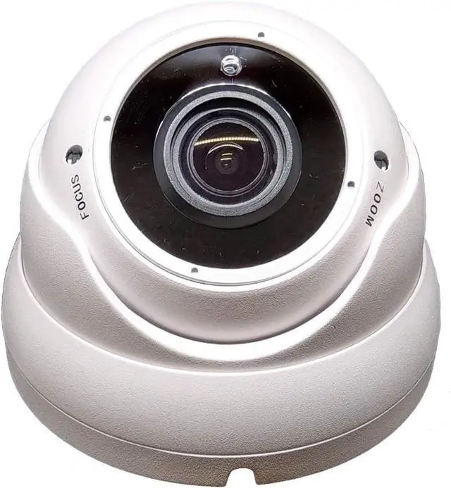 Main image of 1stPV 1080P True-HD 4in1 (TVI, AHD, CVI, CVBS) CCTV Security D/N Out/Indoor Color IR Dome Camera 2.8-12mm Varifocal Lens 2.4 Megapixel STARVIS WDR Weather/Vandalproof Metal Housing 12VDC (White)