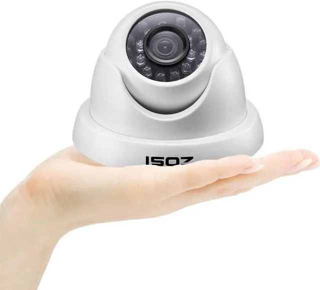 Alt view image 5 of 7 - ZOSI 4 Pack 1/3" 3.6mm 1000TVL 960H Colorful Night Vision Dome CCTV Home Security Camera With IR Cut Filter 24PCS Infrared IR Lens IP66 Waterproof Level Surveillance System W/CCTV Cable