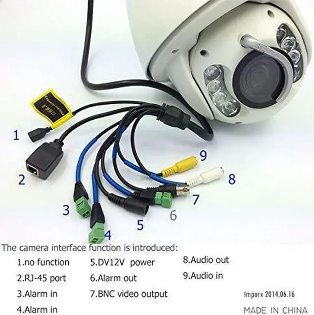 Main image of IMPORX CCTV Auto Tracking PTZ IP Camera - 8MP 3840 * 2160 Full HD 36X Optical Zoom Camera - High Speed Waterproof Camera, 500ft IR Distance (Audio & Alarm Ver.)