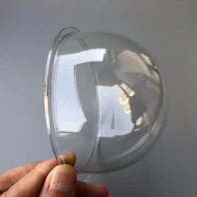Alt view image 3 of 7 - 4.3 Inch Outdoor Waterproof Polycarbonate PC Clear Ball Cover Heightened Surveillance Security CCTV Camera Dome Protective Housing Optical Round Transparent Case