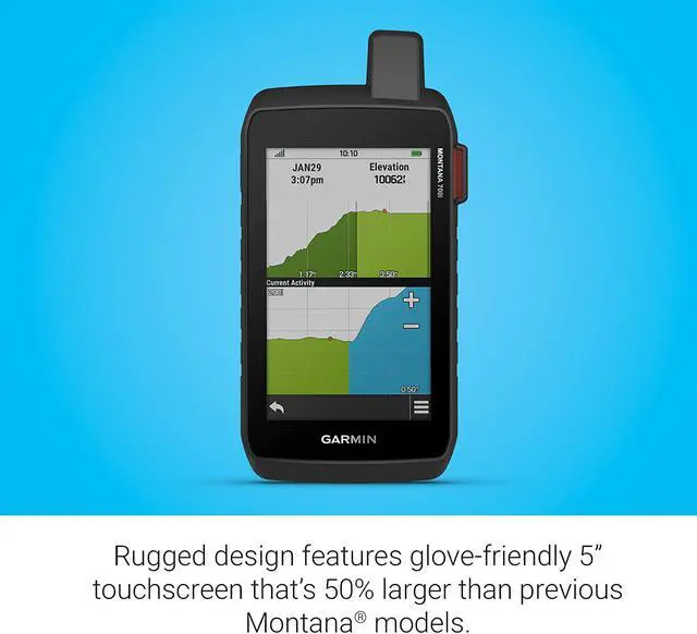 Alt view image 7 of 19 - Garmin Montana 700i, Rugged GPS Touchscreen Navigator with inReach Technology (010-02347-10)