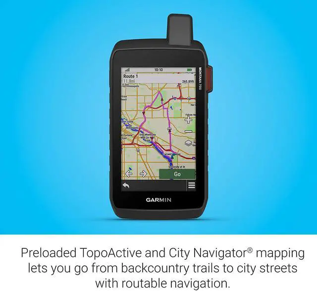 Alt view image 9 of 19 - Garmin Montana 700i, Rugged GPS Touchscreen Navigator with inReach Technology (010-02347-10)