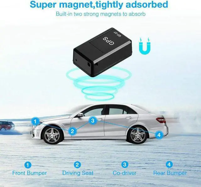 Alt view image 5 of 7 - Wenasi GPS Tracker, Magnetic GF07 Mini GPS Real Time Car Locator Tracker GSM/GPRS Tracking Device Long Standby Real-Time Positioning Device GPS Tracker for Vehicle/Car/Person Kids Elder Pets