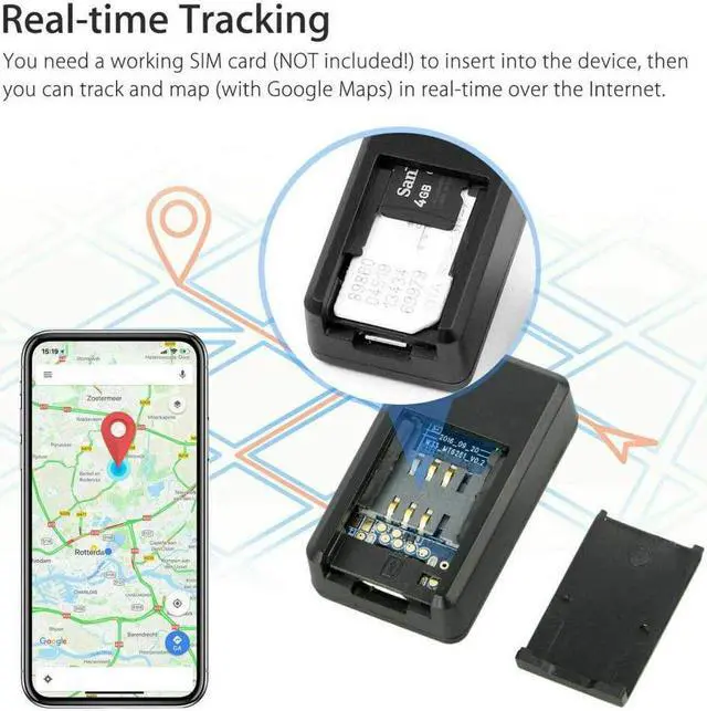 Alt view image 6 of 7 - Wenasi GPS Tracker, Magnetic GF07 Mini GPS Real Time Car Locator Tracker GSM/GPRS Tracking Device Long Standby Real-Time Positioning Device GPS Tracker for Vehicle/Car/Person Kids Elder Pets