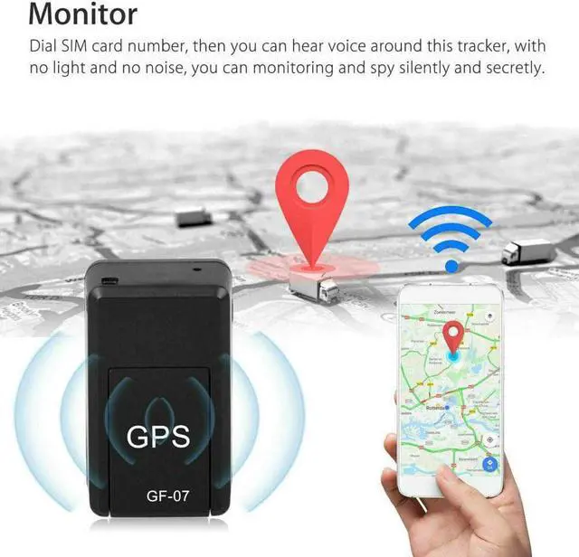 Alt view image 7 of 7 - Wenasi GPS Tracker, Magnetic GF07 Mini GPS Real Time Car Locator Tracker GSM/GPRS Tracking Device Long Standby Real-Time Positioning Device GPS Tracker for Vehicle/Car/Person Kids Elder Pets
