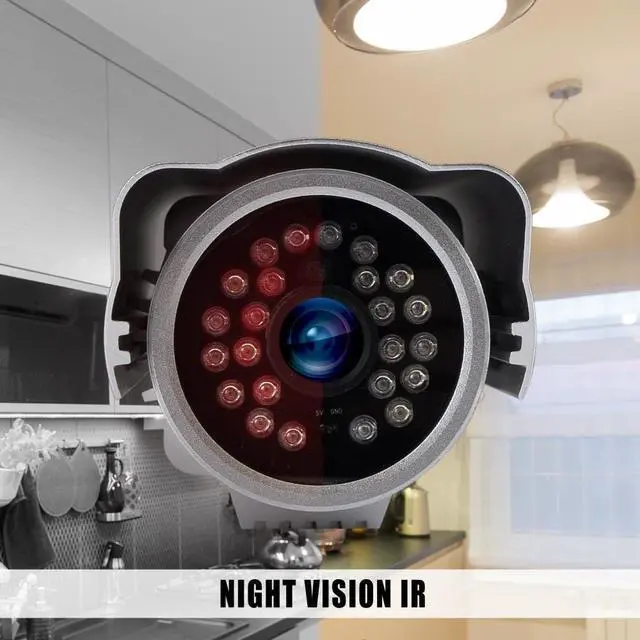 Alt view image 2 of 5 - Pyle Outdoor Wireless Home Security Surveillance IP Camera with Weatherproof Aluminum Body and Night Vision - Connect Wifi for Remote Access to Live Video from Desktop or Mobile App