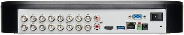 Alt view image 2 of 5 - D441A62B 16 Channel 1080p Analog HD 2TB Security System DVR with Advanced Motion Detection Technology and Smart Home Voice Control, Black