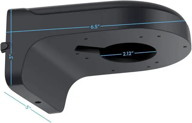 Alt view image 2 of 2 - AMCPFB203W-B Wall Mount Bracket for Dome Cameras, Compatible w/IPM-751B/W, IP2M-851B/W, IP3M-956B/W, IP3M-956EB/W, IP2M-856EW, IP4M-1028B/W, IP4M-1028EB/W, IP4M-1056E, IP5M-1176E, IP8M-2493E