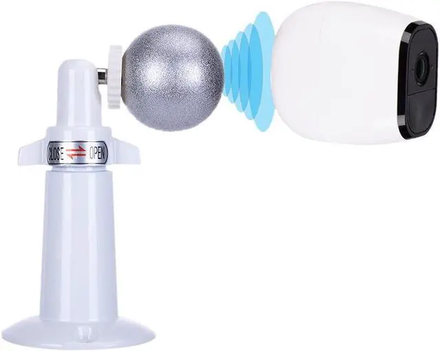 Main image of Haoyou (Metal 2 Pack) 360 Degree Adjustable Security Wall Mount Equipped with Security Rope,Compatible with Magnetic Arlo pro/Arlo pro 2 and SimpliSafe Outdoor Security Camera