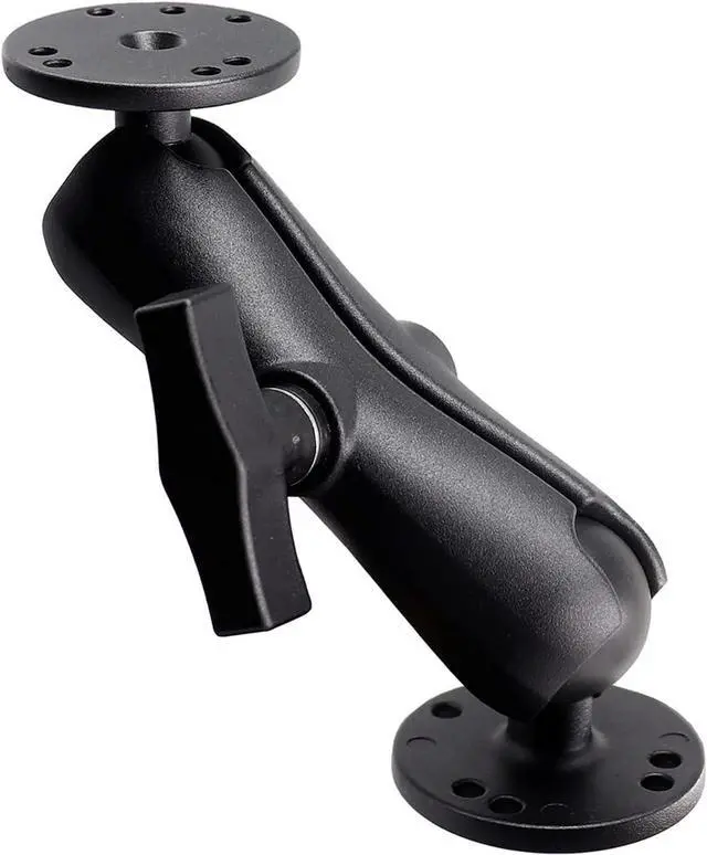 Main image of Double Ball Mount with Two AMPS Round Plates, Tablet, Fish Finder Mount, Double Socket Arm with 1.5 inches / 38mm / C Size Ball, Compatible with RAM, Arkon, iBolt and More