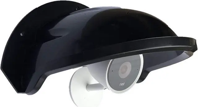 Main image of Universal Sun Rain Shade Camera Cover Shield for Nest/Ring/Arlo/Dome/Bullet Outdoor Camera - BLACK (1)