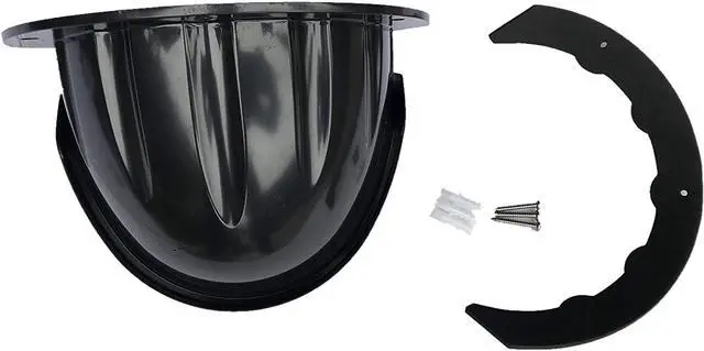 Alt view image 6 of 7 - Universal Sun Rain Shade Camera Cover Shield for Nest/Ring/Arlo/Dome/Bullet Outdoor Camera - BLACK (1)