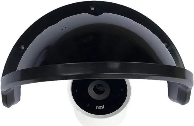 Alt view image 5 of 7 - Universal Sun Rain Shade Camera Cover Shield for Nest/Ring/Arlo/Dome/Bullet Outdoor Camera - BLACK (1)