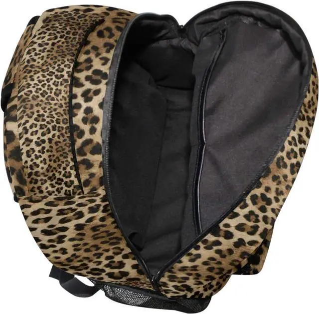 Alt view image 4 of 6 - Leopard print Vintage Boys Girls School Computer Backpacks Book Bag Travel Hiking Camping Daypack