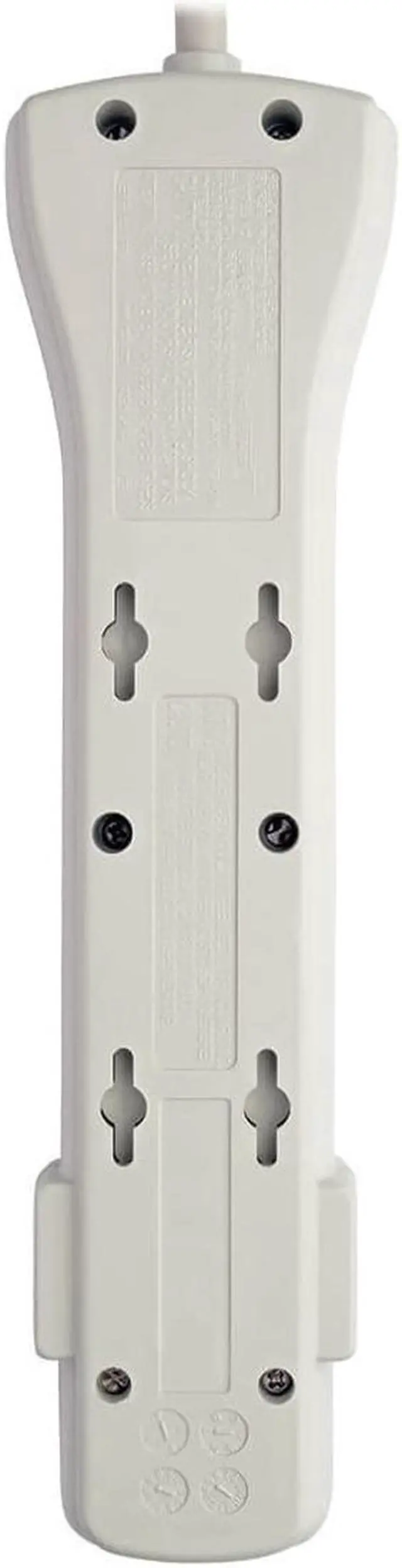 Alt view image 15 of 20 - Eaton Tripp Lite Series Protect It! 7-Outlet Surge Protector, 7 ft. Cord with Right-Angle Plug, 2160 Joules, Diagnostic LEDs, Light Gray Housing - 7 x NEMA 5-15R - 1800 VA - 2160 J - 120 V AC Input - 120 V AC Output - 7 ft