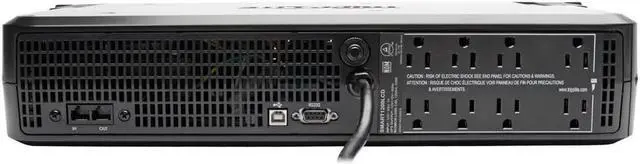 Alt view image 2 of 12 - Tripp Lite SMART1500LCDXL 1500VA Smart UPS Back Up, 900W Rack-Mount/Tower, LCD, AVR, Extended Runtime Option, USB, DB9, 3 Year Warranty & Dollar 250,000 Insurance