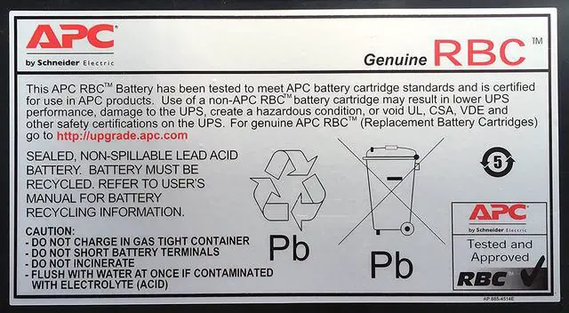 Alt view image 2 of 2 - APC Replacement Battery Cartridge #7