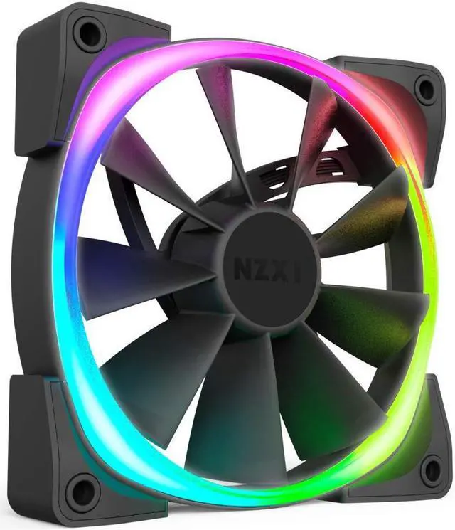 Main image of Nzxt AER RGB 2 - 120mm - Advanced Lighting Customizations - Winglet Tips - Fluid Dynamic Bearing - LED RGB PWM Fan for Hue 2 - Single (Hue2 Lighting Controller not included)