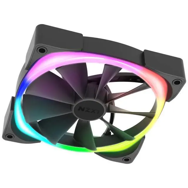 Alt view image 3 of 7 - Nzxt AER RGB 2 - 120mm - Advanced Lighting Customizations - Winglet Tips - Fluid Dynamic Bearing - LED RGB PWM Fan for Hue 2 - Single (Hue2 Lighting Controller not included)
