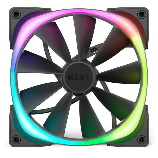 Alt view image 6 of 7 - Nzxt AER RGB 2 - 120mm - Advanced Lighting Customizations - Winglet Tips - Fluid Dynamic Bearing - LED RGB PWM Fan for Hue 2 - Single (Hue2 Lighting Controller not included)