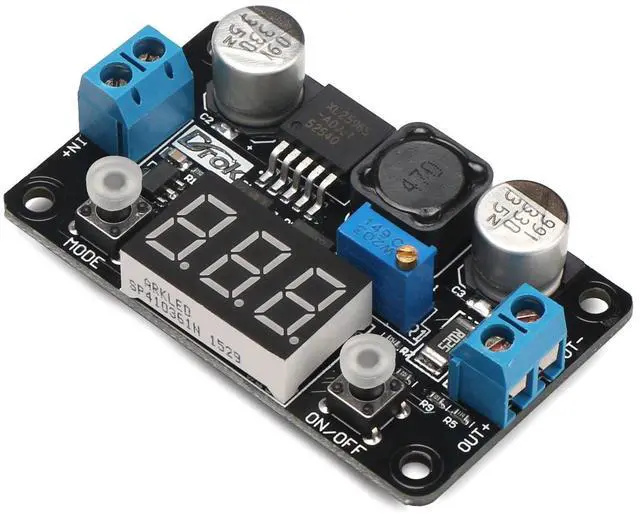 Alt view image 4 of 7 - DROK 180057 LM2596 Analog Control Buck Converter DC-DC 4-32V to 1.25-30V Step-down Regulator Module 24V 12V to 5V 3A Power Inverter Volt Stabilizer with Red LED Display