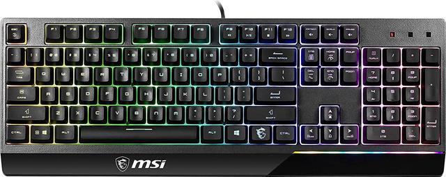 Alt view image 4 of 20 - MSI VIGOR GK30 KB Vigor GK30 Wired Membrane 6 Zones RGB Lighting Gaming Keyboard