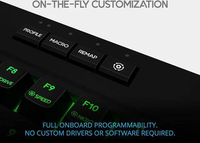 Alt view image 2 of 7 - KINESIS GAMING Freestyle Edge RGB Split Mechanical Keyboard (MX Blue)