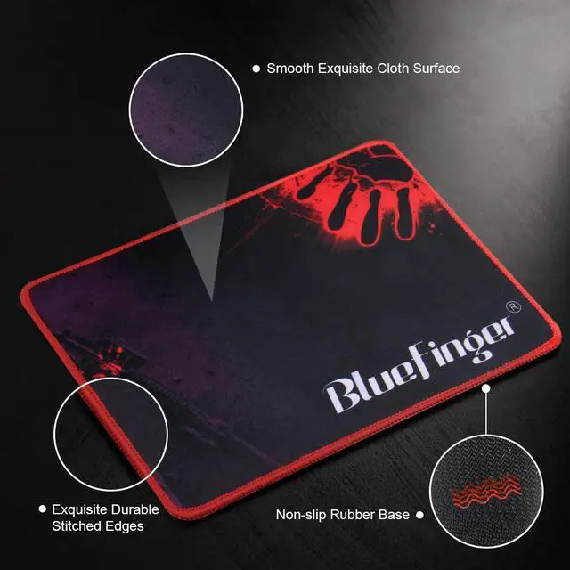 Alt view image 7 of 7 - BlueFinger RGB Gaming Keyboard and Backlit Mouse Combo, USB Wired, LED Gaming set for Laptop PC Computer Game and Work