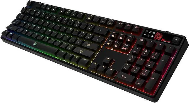 Alt view image 2 of 13 - Thermaltake Tt e Sports Poseidon Z RGB Software Controlled 16.8 Million Color Brown Switches Mechanical Gaming Keyboard KB-PZR-KBBRUS-01