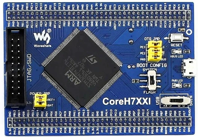 Alt view image 5 of 7 - Waveshare OpenH743I-C Package A with 4.3inch Capacitive Touch LCD the STM32 Development Board Designed for the STM32H743IIT6 Microcontroller