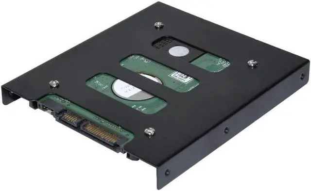 Alt view image 4 of 7 - SSD Metal Mounting Bracket 2.5 to 3.5 Hard Drive Bracket Kit Adapter SSD HDD Holder with Screws (2 Pack)