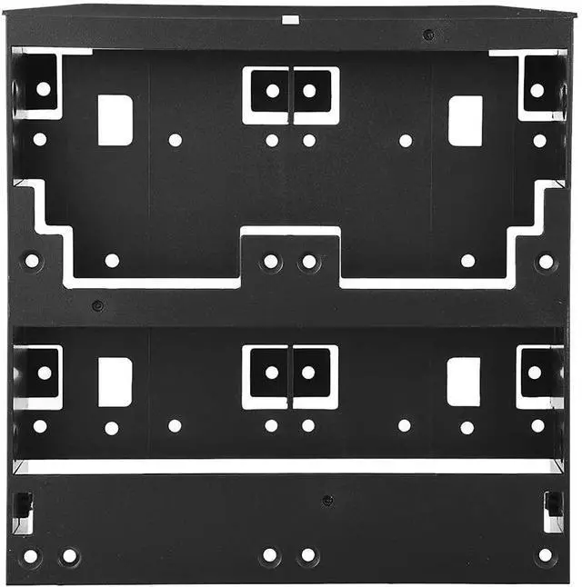 Alt view image 7 of 7 - Zerone 5.25'' to 3.5''/ 2.5'' Bay Adapter 5.25" Floppy-Drive to Dual 2.5 x 3.5 HDD/SSD Bay Cover Computer Mounting Bracket Kit for PC
