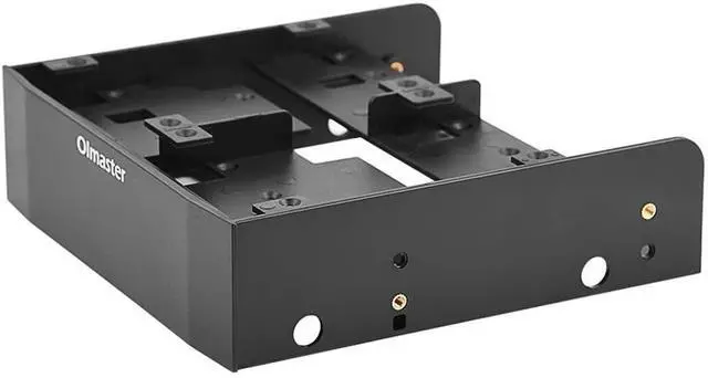 Alt view image 2 of 7 - Zerone 5.25'' to 3.5''/ 2.5'' Bay Adapter 5.25" Floppy-Drive to Dual 2.5 x 3.5 HDD/SSD Bay Cover Computer Mounting Bracket Kit for PC