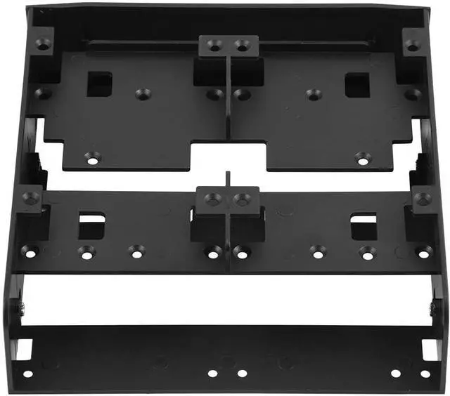 Alt view image 3 of 7 - Zerone 5.25'' to 3.5''/ 2.5'' Bay Adapter 5.25" Floppy-Drive to Dual 2.5 x 3.5 HDD/SSD Bay Cover Computer Mounting Bracket Kit for PC
