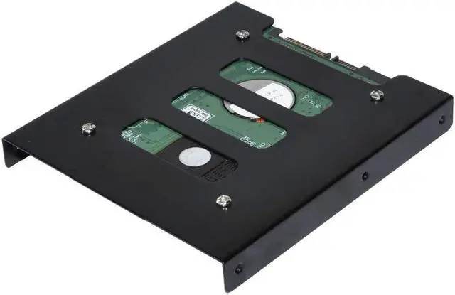Alt view image 3 of 7 - SSD Metal Mounting Bracket 2.5 to 3.5 Hard Drive Bracket Kit Adapter SSD HDD Holder with Screws (2 Pack)