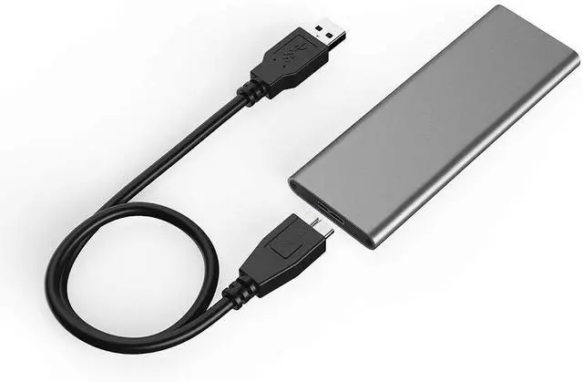 Alt view image 7 of 7 - Semoic M.2 Sata Ssd to USB 3.0 External Ssd Reader Converter Adapter Enclosure with Uasp, Support Ngff M.2 2280 2260 2242 2230 Ssd with Key B/Key B+M(M.2 Ngff to Usb3.0(Grey)