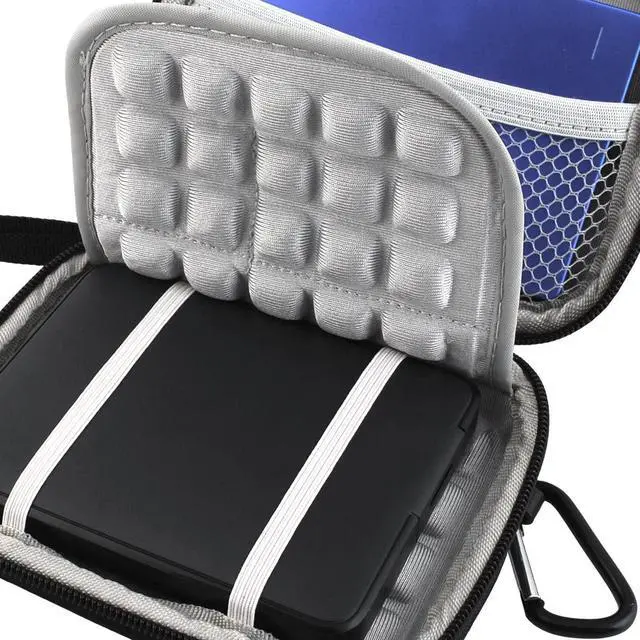 Alt view image 6 of 7 - Hard Drive Carrying Case for  WD Elements/WD My Passport/WD My Passport Ultra Portable External Hard Drive HDD 1TB 2TB 4TB 5TB 6TB USB 3.0 Protective Storage Travel Bag Black