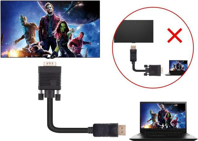 Alt view image 6 of 6 - A-technology DisplayPort to VGA Cable 25ft DP to VGA Adapter Cable - Male to Male Converter Cable for DisplayPort-Equipped DesktopsLenovo Dell HP ASUS (25ft)