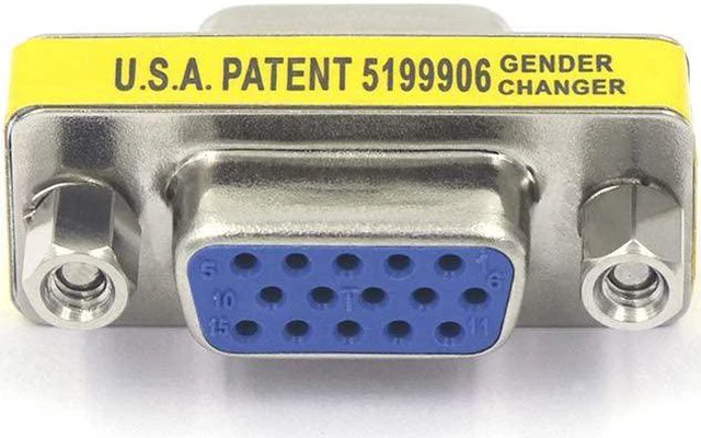 Alt view image 5 of 6 - VGA Female to Female Adapter HD15 SVGA VGA Gender Changer 4-Pack