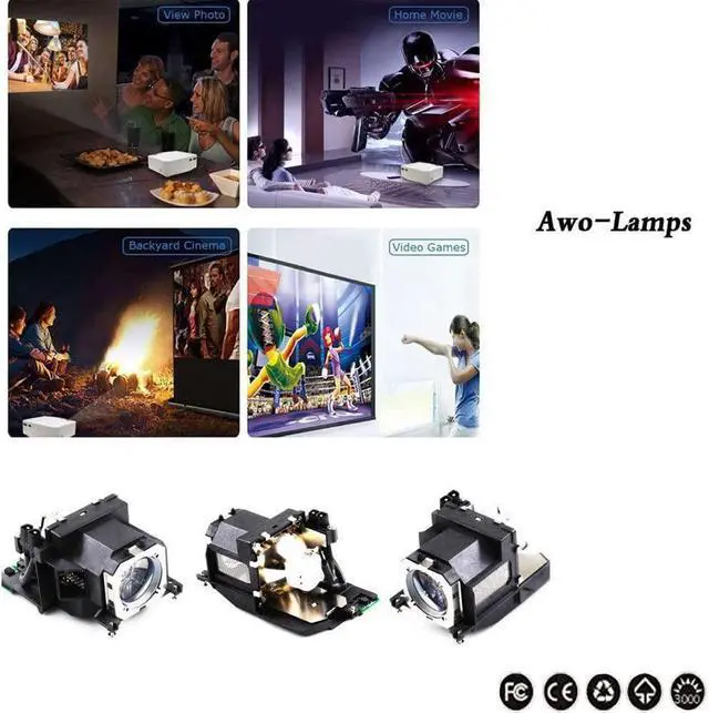 Alt view image 5 of 7 - AWO ET-LAV200 Premium Replacement Lamp Bulb with Housing for PANASONIC PT-VW435N,PT-VW430,PT-VW431D,PT-VW440,PT-VX505N,PT-VX500,PT-VX510 Projectors
