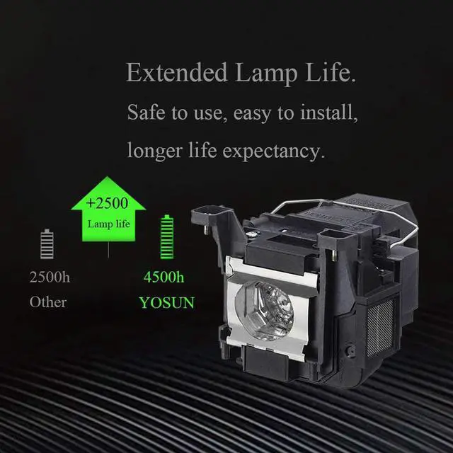 Alt view image 2 of 7 - YOSUN v13h010l89 projector lamp bulb for epson elplp89 powerlite home cinema 5040ub 5040ube 5050ub 5050ube 4010 4000 pro cinema 4050 pro cinema 6040ub pro cinema 6050ub replacement projector lamp bulb