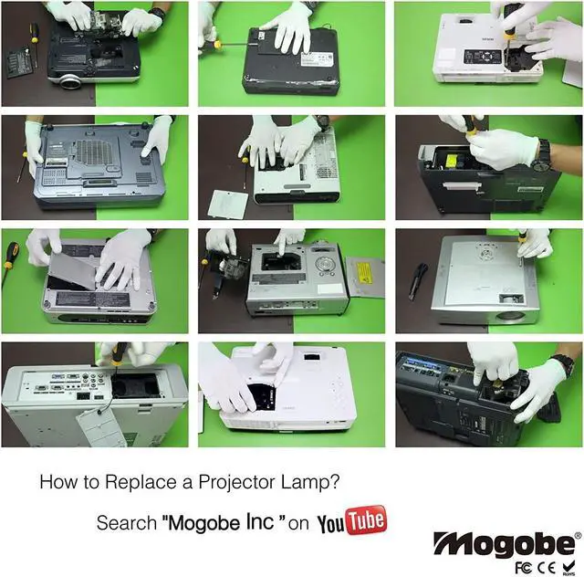 Alt view image 5 of 7 - for VT85LP Replacement Lamp with Housing for NEC VT480 VT490 VT491 VT495 VT580 VT590 VT595 VT695