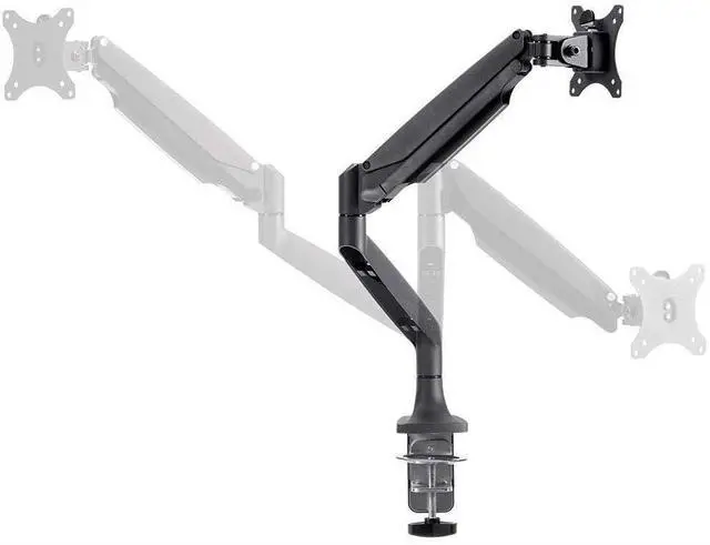 Alt view image 2 of 4 - Monoprice Smooth Full Motion Single Monitor Adjustable Gas Spring Desk Mount - Black For Large Screens, Supports Up To 34 inch Monitors, 19.8 LBS Display Weight - Workstream Collection