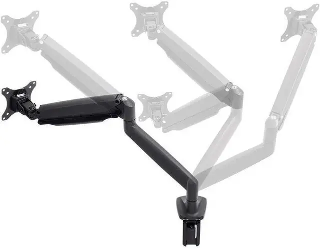 Alt view image 3 of 4 - Monoprice Smooth Full Motion Single Monitor Adjustable Gas Spring Desk Mount - Black For Large Screens, Supports Up To 34 inch Monitors, 19.8 LBS Display Weight - Workstream Collection