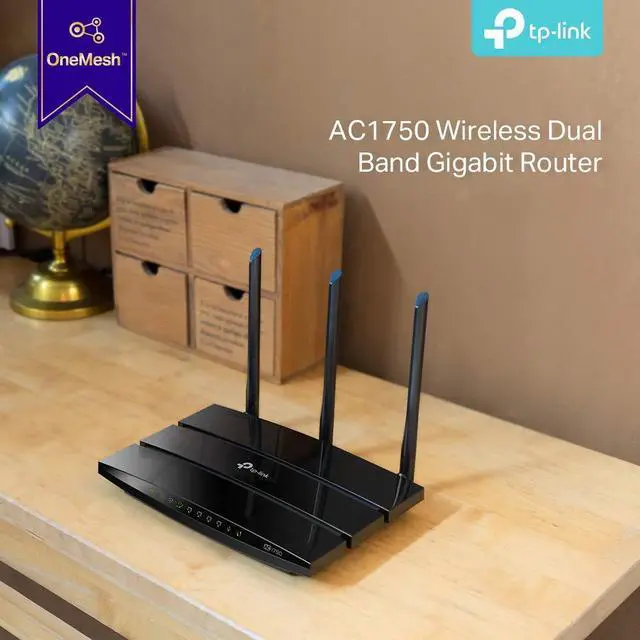 Alt view image 5 of 5 - TP-LINK Archer C7 AC1750 Dual Band Wireless AC Gigabit Router