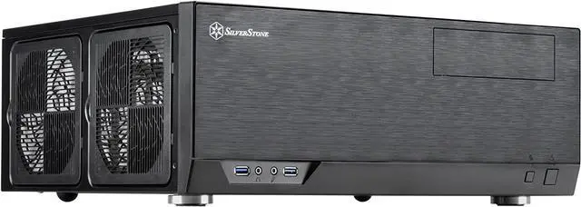 Main image of SilverStone Technology GD09 Home Theater PC (HTPC) Computer Case with Faux Aluminum Design for ATX/Micro-ATX Motherboards, SST-GD09B