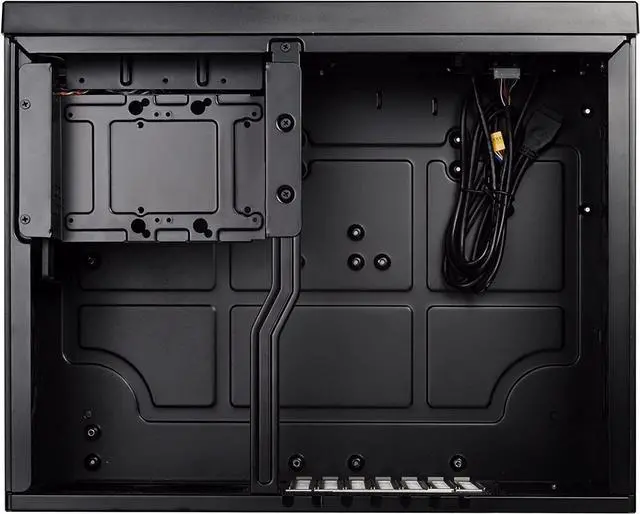 Alt view image 5 of 7 - SilverStone Technology Home Theater Computer Case (HTPC) with Faux Aluminum Design for ATX/Micro-ATX Motherboards and New USB Type C Front Port, SST-GD09B-C