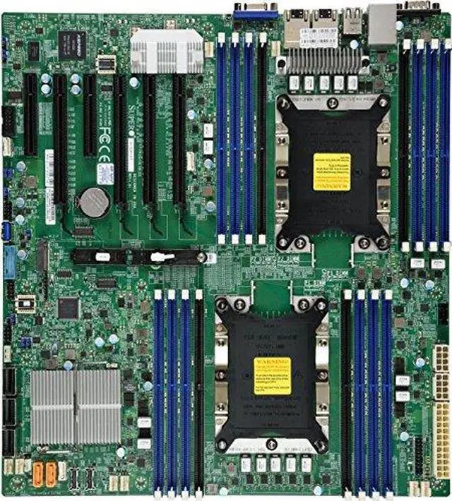 Alt view image 4 of 4 - Supermicro MotherBoard MBD-X11DPI-N-B Xeon Dual Socket LGA 3647 C621 Max.2TB PCI Express E-ATX (MBD-X11DPI-N-B) Bulk packaging - - OEM