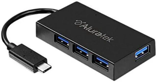 Alt view image 6 of 6 - Aluratek 4-Port USB 3.1 Gen 1 SuperSpeed Type-C, AUHC0304F
